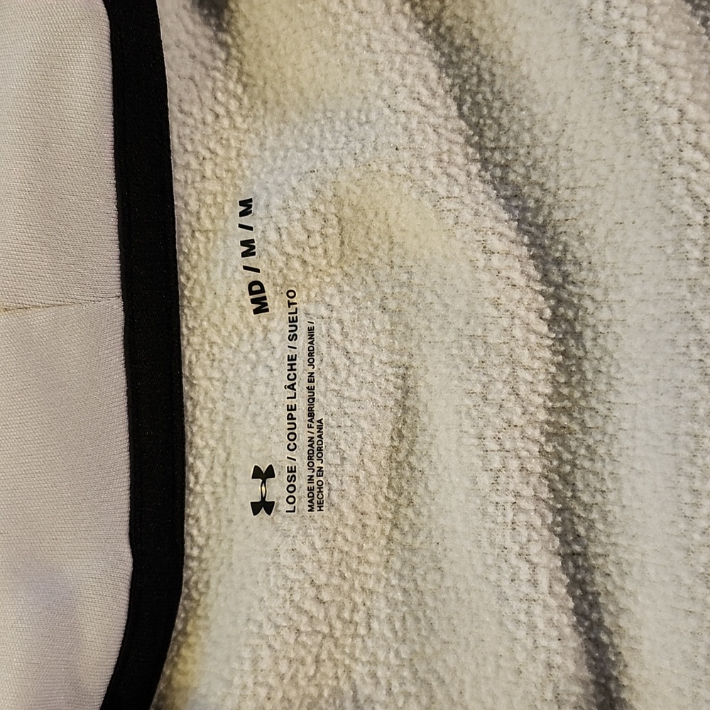 Under Armour medium gray/black striped zip up hoodie - Picture 3 of 15